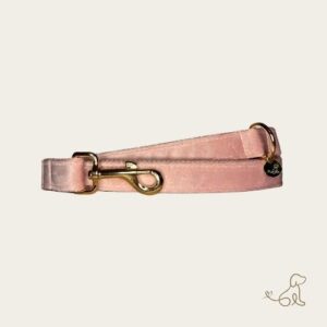 QT paws velvet hondenriem baby roze