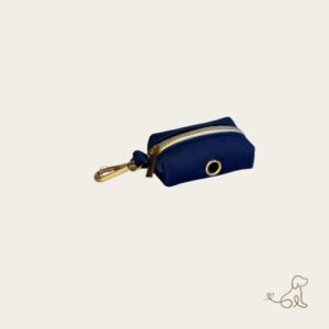 QT paws velvet hondenpoepzakje donker blauw